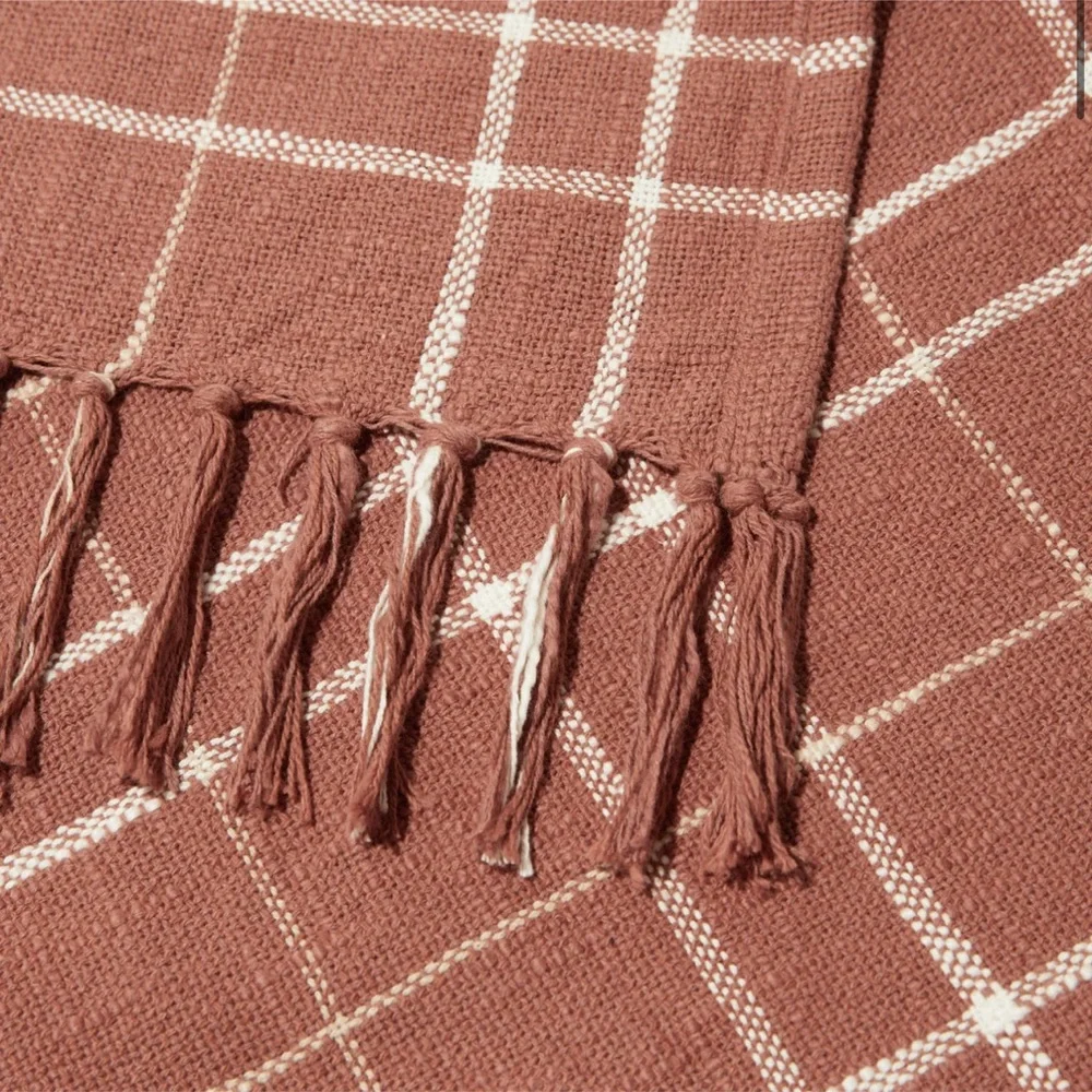 Little Korboose by April Nemeth Woven Throw Blanket Rust 50‎ x 60